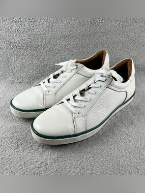 T.B. Phelps Fairway Golf Shoes Sneakers Mens Size 11 Leather White Green Preppy